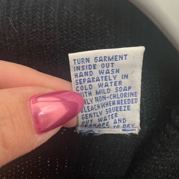 Bravo Vintage whimsigoth Silk and Angora Black Sweater Iridescent Sequins S #16 - Picture 6 of 7